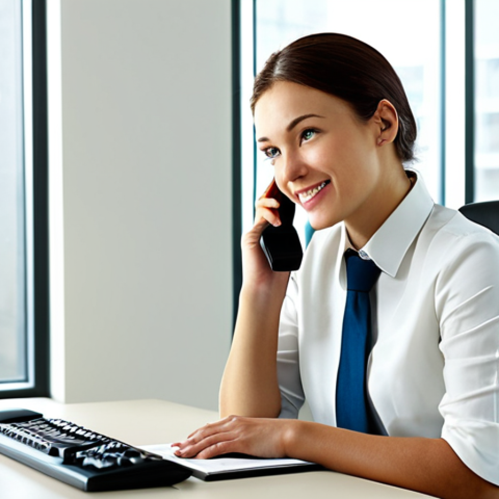 서비스관리사와 협력사 관리 - Customer Service Representative**

"A professional, fully clothed customer service representative, w...