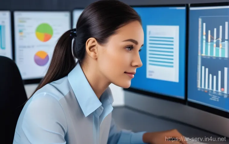 서비스관리사와 온라인 학습 플랫폼 - **"A person (gender-neutral, perhaps a young professional or someone in their 30s-40s) is deeply eng...