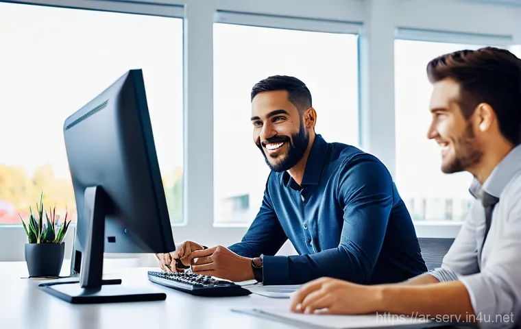 서비스관리사와 문제 해결 능력 - **Prompt 1: Customer Engagement**
    "A diverse group of professionals, including men and women of ...