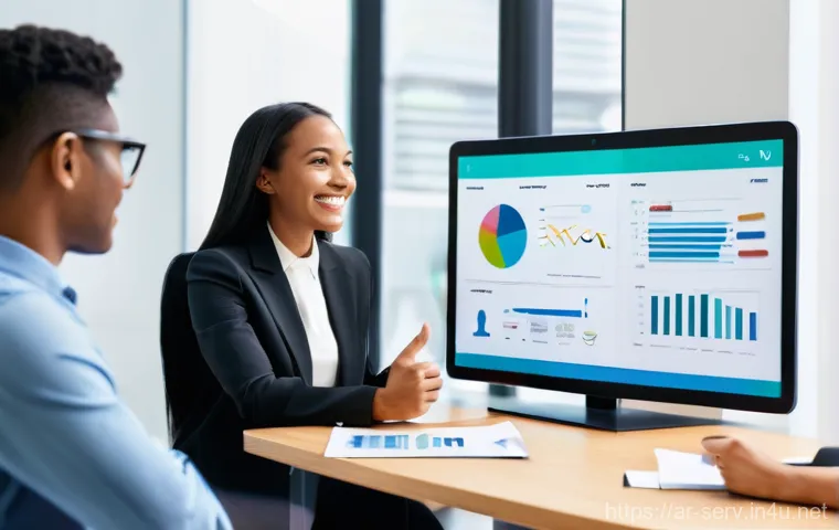 서비스관리사 실기시험 문제 유형 - A highly professional male service manager, in his late 30s, is seated at a minimalist, ergonomic de...