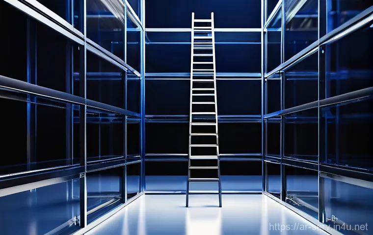 서비스관리사 자격증 활용 사례 - Image Prompt 1: Career Ladder and Professional Networking**