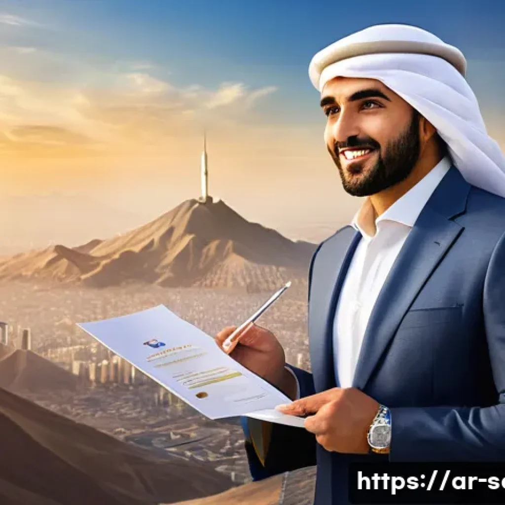 서비스관리사 자격증 합격 꿀팁 - **Prompt:** A confident and elegant Arab male professional, around 30-40 years old, dressed in a sha...