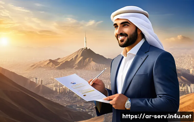 서비스관리사 자격증 합격 꿀팁 - **Prompt:** A confident and elegant Arab male professional, around 30-40 years old, dressed in a sha...