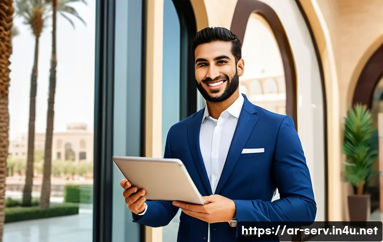 서비스관리사와 데이터 시각화 - **Prompt:** A vibrant, contemporary customer service center or a high-end retail space set in a bust...