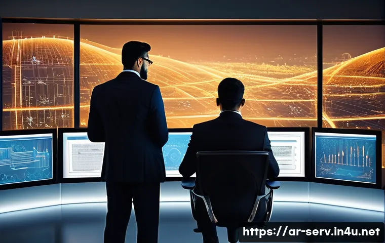 서비스관리사와 고객 데이터 기반 서비스 - A modern Arabic customer service center scene featuring diverse Middle Eastern professionals in busi...